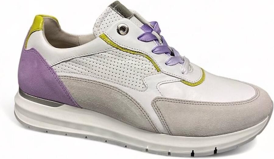 Gabor 46.355.52 Nap.Velour Lack Weis-sneakers -veterschoen - Foto 2