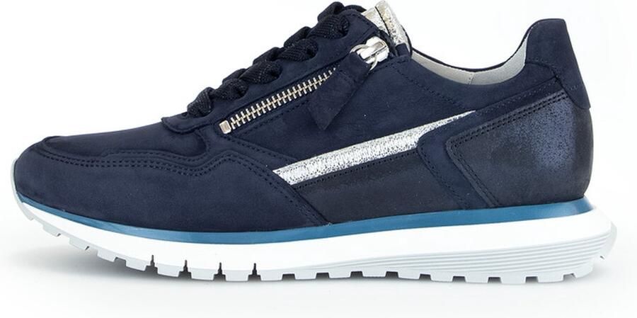 Gabor Sneakers met sleehak Turijn in comfortbreedte h = zeer breed vrijetijdsschoen halfschoen veterschoen