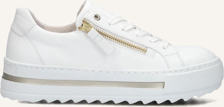 Gabor 498 Sneakers Dames Leren Sneaker Wit