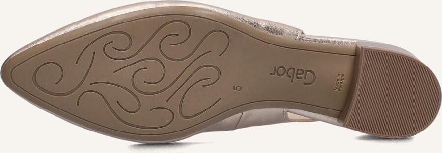 GABOR Slingbacks Dames 520.3 Maat: 38 Materiaal: Leer Kleur: Goud - Foto 3