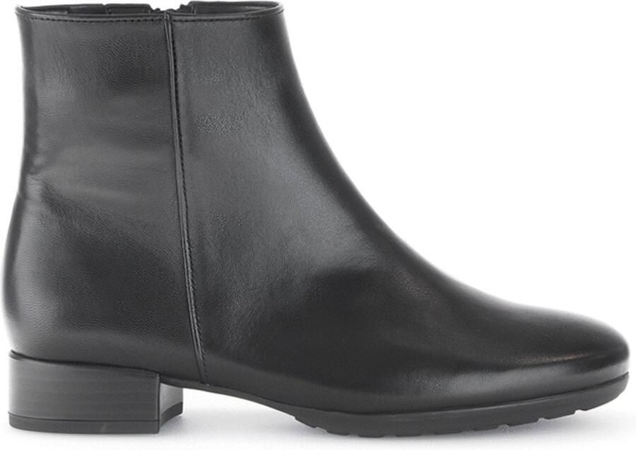 Gabor Elegante Leren Enkellaars Zwart