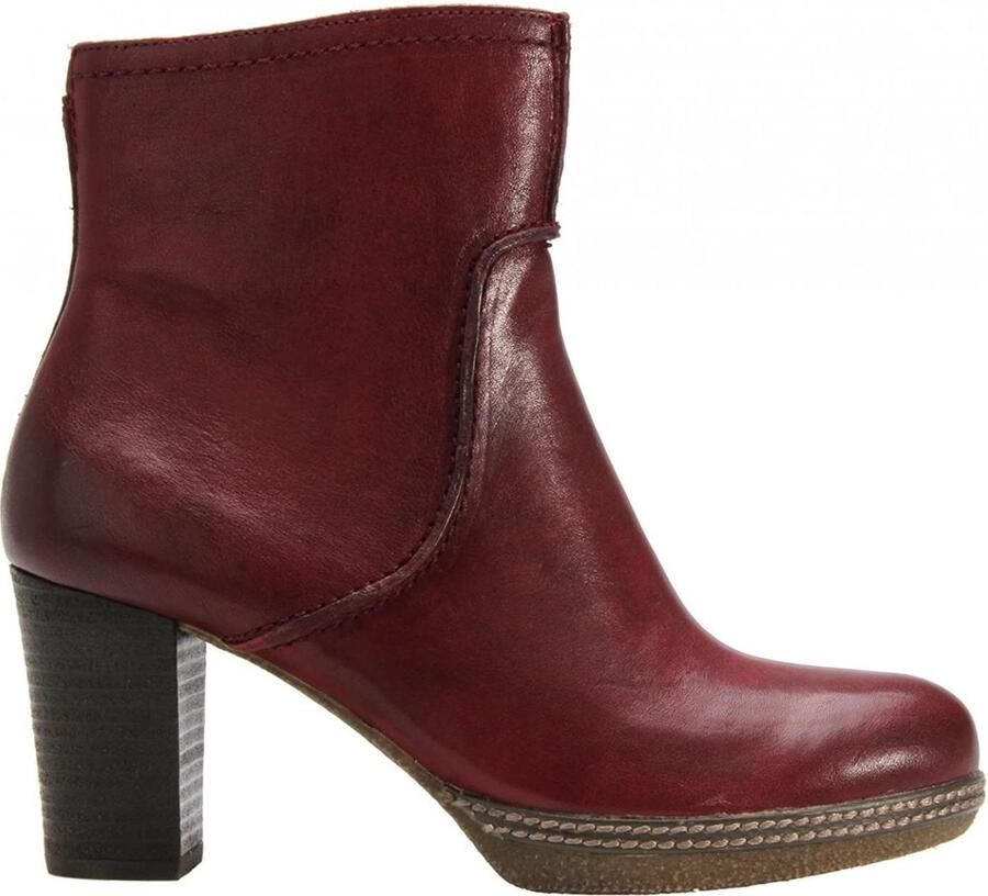 Gabor 52.870.38' women's ankle zipper boot Dark red