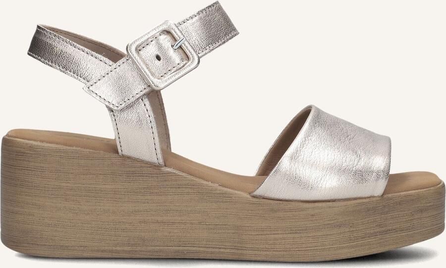 GABOR Sandalen met Hak Dames 531 Maat: 40 5 Materiaal: Suède Kleur: Goud - Foto 2