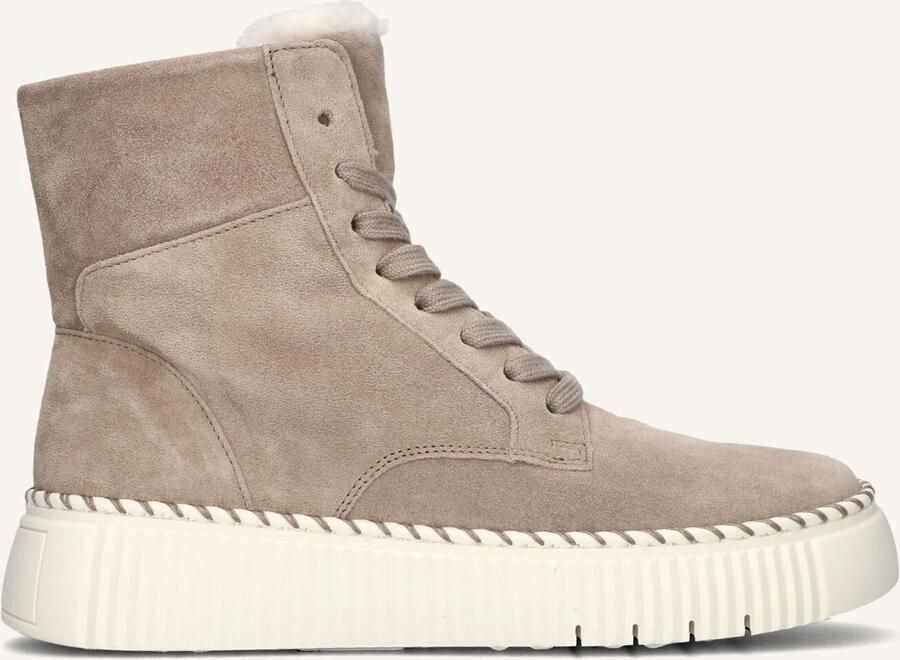 GABOR Veterboots Dames 541 Maat: 38 Materiaal: Suède Kleur: Taupe - Foto 3