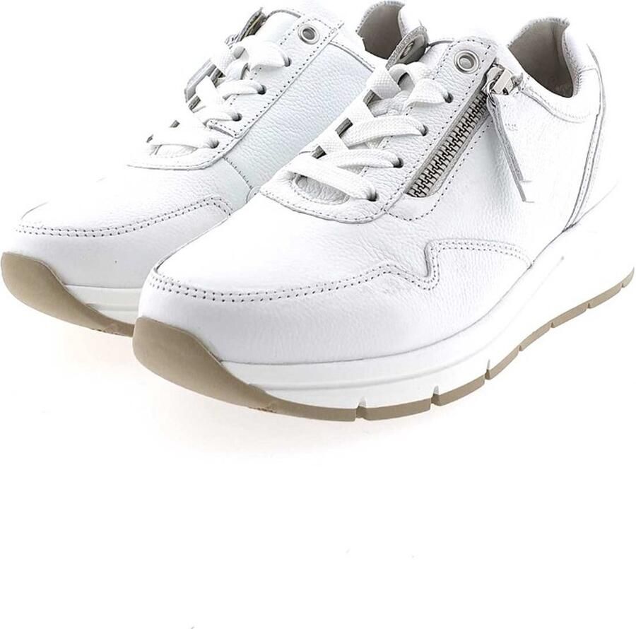 GABOR Lage Sneakers Dames 587 Maat: 36 Materiaal: Leer Kleur: Wit - Foto 3