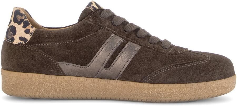 GABOR Sneakers laag chocoladebruin cappuccino zwart
