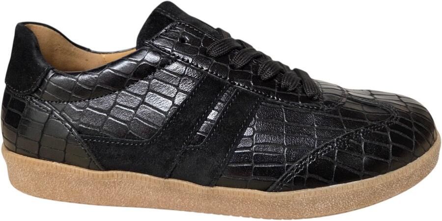 Gabor 6011.01.012 Sneakers Zwart Leer Dames Zwart