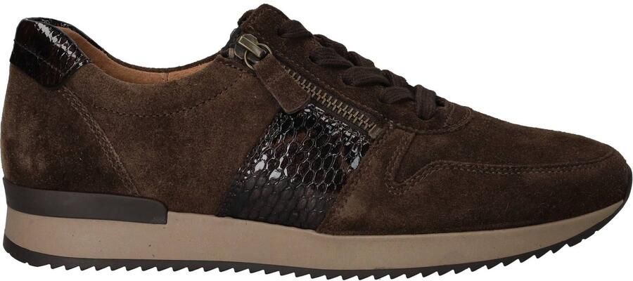 Gabor Lage sneakers Chunky zool 6019 Bruin Suède - Foto 7