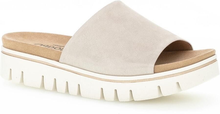 Gabor Slippers sleehak zomerschoen slippers met elastiek breedte g