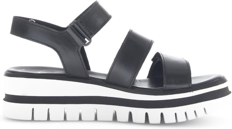 Gabor Zwarte Damessandaal Licht Comfortabel Black Dames