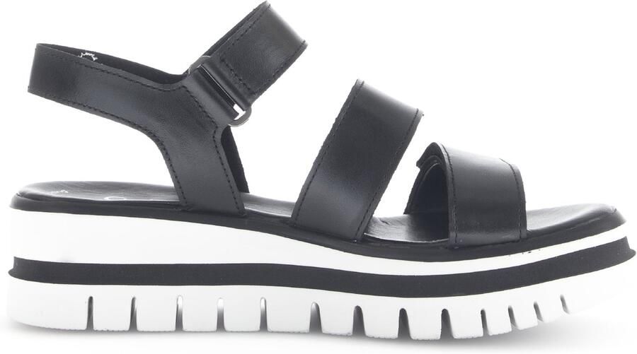 Gabor Zwarte Damessandaal Licht Comfortabel Black Dames