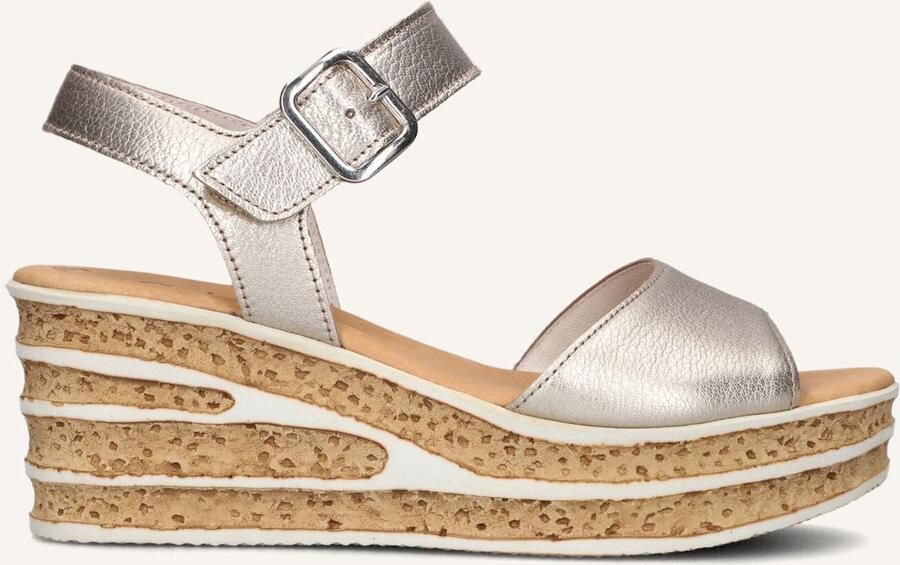 GABOR Sandalen met Hak Dames 651 Maat: 39 Materiaal: Leer Kleur: Zilver - Foto 2