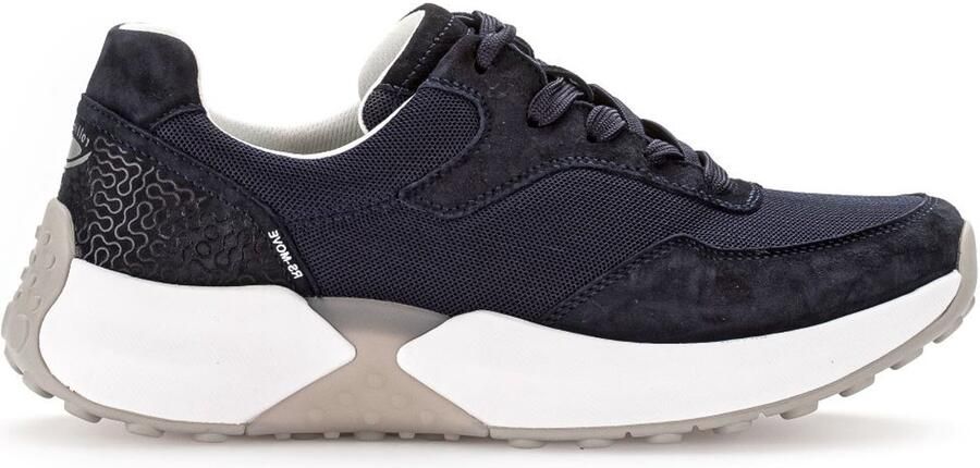Gabor Rollingsoft Sneakers met sleehak vrijetijdsschoen lage schoen veterschoen met optifit-voetbed