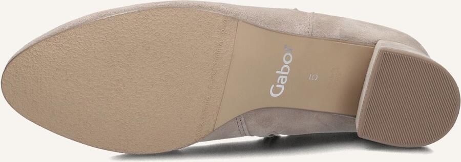 GABOR Enkellaarsjes Dames 680 Maat: 37 Materiaal: Suède Kleur: Beige - Foto 3