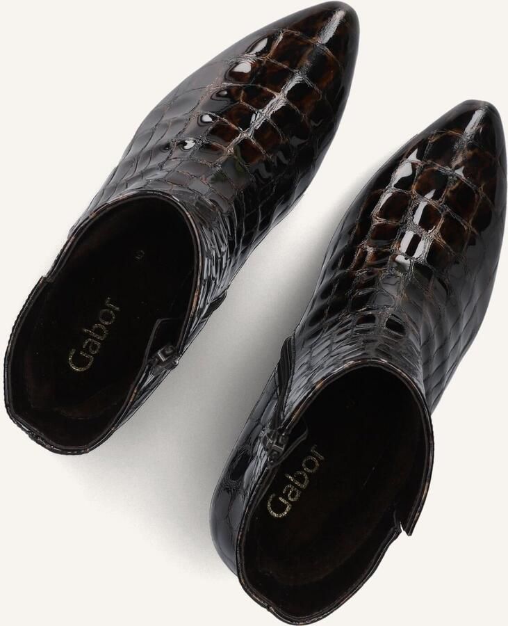 GABOR Enkellaarsjes Dames 701 Maat: 38 Materiaal: Lakleer Kleur: Bruin - Foto 2