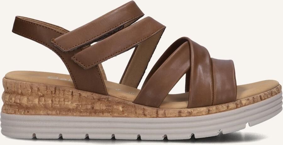 GABOR Sandalen met Hak Dames 702.2 Maat: 44 Materiaal: Leer Kleur: Camel - Foto 3