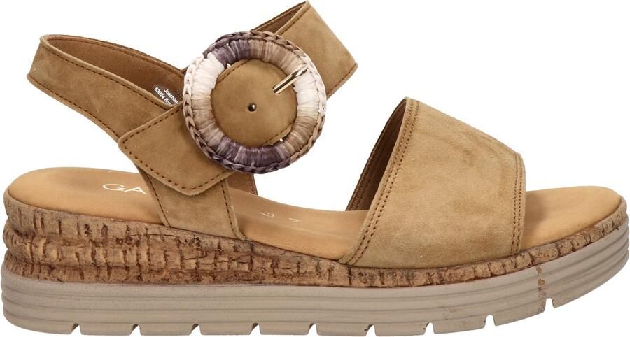 Gabor 706 Sandalen Met Sleehak Dames Camel - Foto 7
