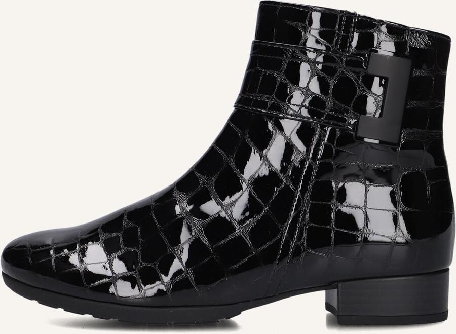 GABOR Enkellaarsjes Dames 712 Maat: 37 Materiaal: Lakleer Kleur: Zwart - Foto 2