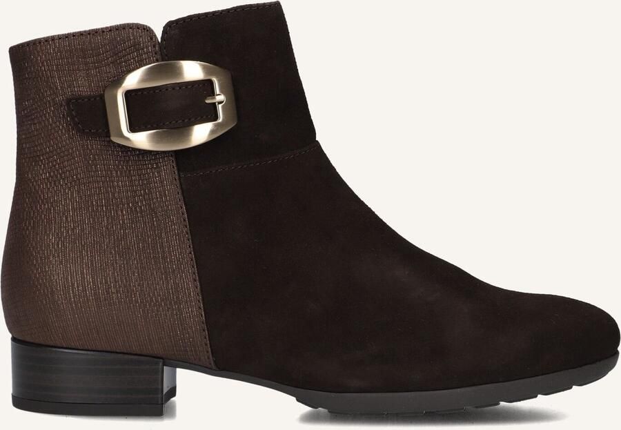 GABOR Enkellaarsjes Dames 714.1 Maat: 40 5 Materiaal: Suède Kleur: Bruin - Foto 3