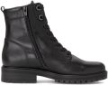 Gabor Vrouwen Leren Veterboots Laarzen Damesschoenen 71.721 Zwart - Zwart