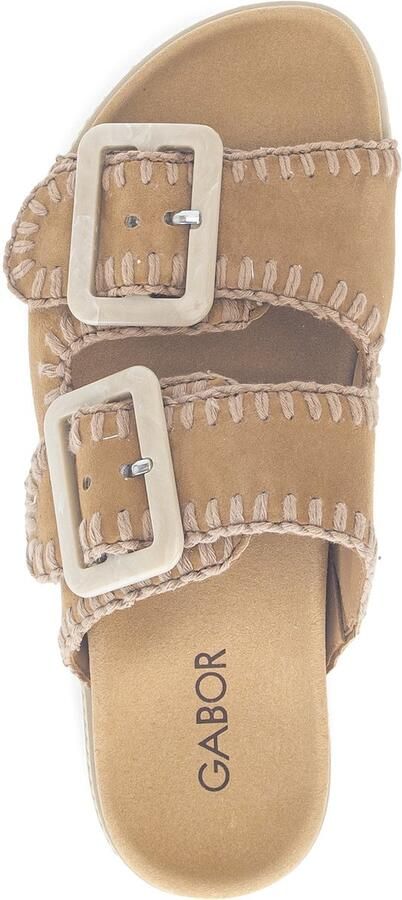 Gabor Slippers plateau comfortabele schoen zomerschoen met praktische klittenbandsluitingen - Foto 11