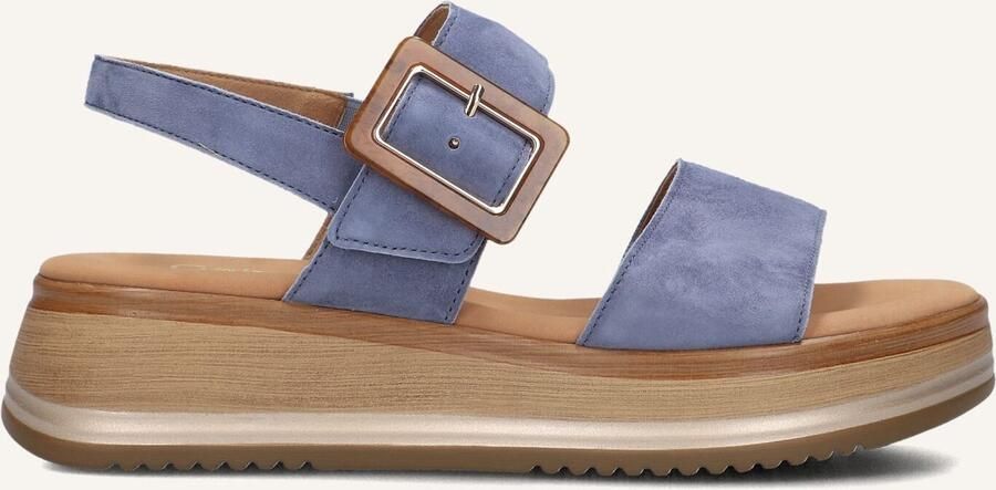 GABOR Dames 744 Maat: 38 5 Materiaal: Suède Kleur: Blauw - Foto 2