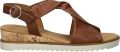 Gabor Bruine Leren Sandalen met Twist Brown Dames - Bruin