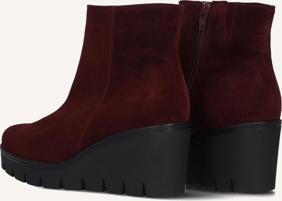 GABOR Enkellaarsjes Dames 780 Maat: 40 Materiaal: Suède Kleur: Rood - Foto 3