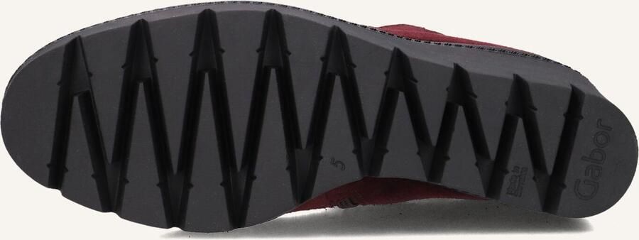 GABOR Enkellaarsjes Dames 780 Maat: 39 Materiaal: Suède Kleur: Rood - Foto 2