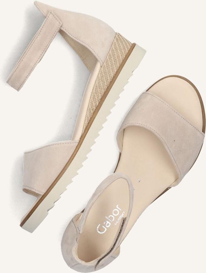 GABOR Sandalen met Hak Dames 780.2 Suède Beige