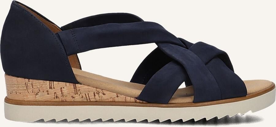 GABOR Sandalen met Hak Dames 782 Maat: 43 Materiaal: Suède Kleur: Donkerblauw - Foto 3