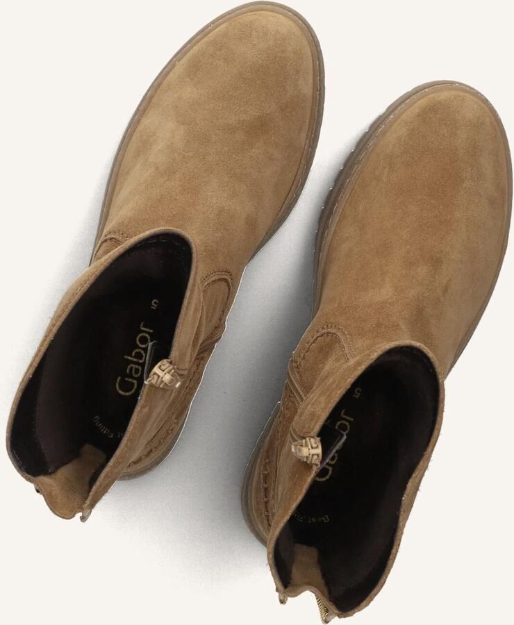 GABOR Enkelboots Dames 783.1 Maat: 36 Materiaal: Suède Kleur: Cognac - Foto 3
