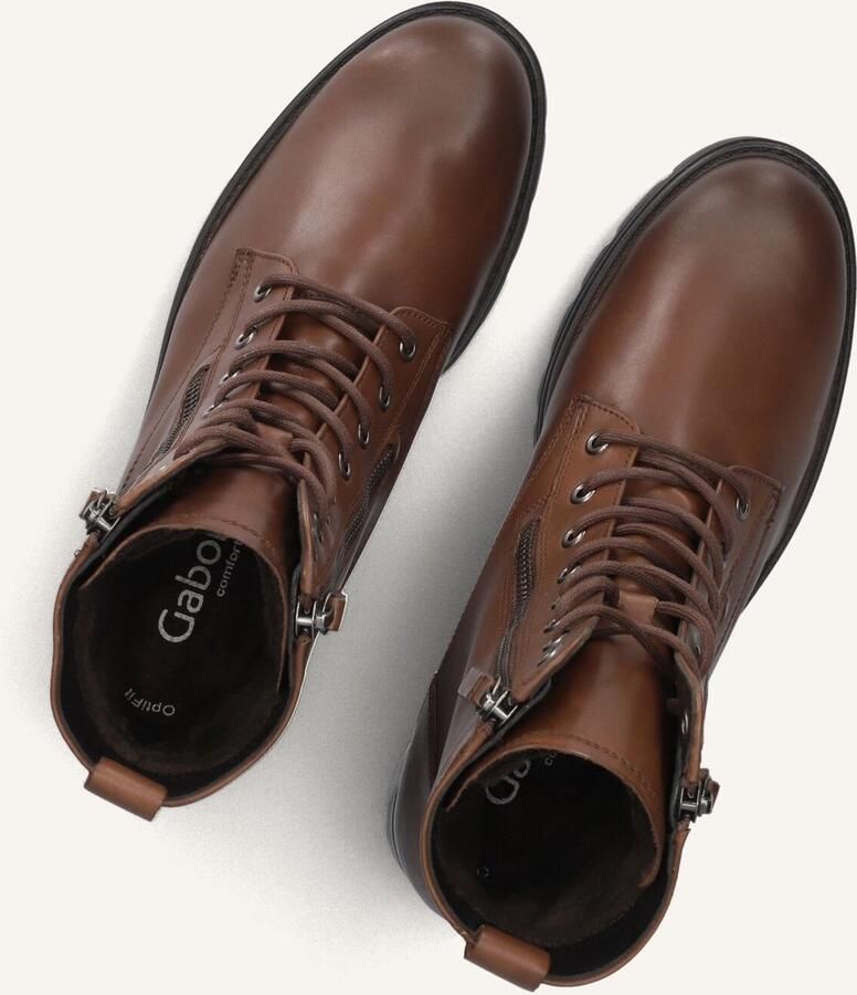 GABOR Veterboots Dames 785.1 Maat: 40 Materiaal: Leer Kleur: Camel - Foto 2