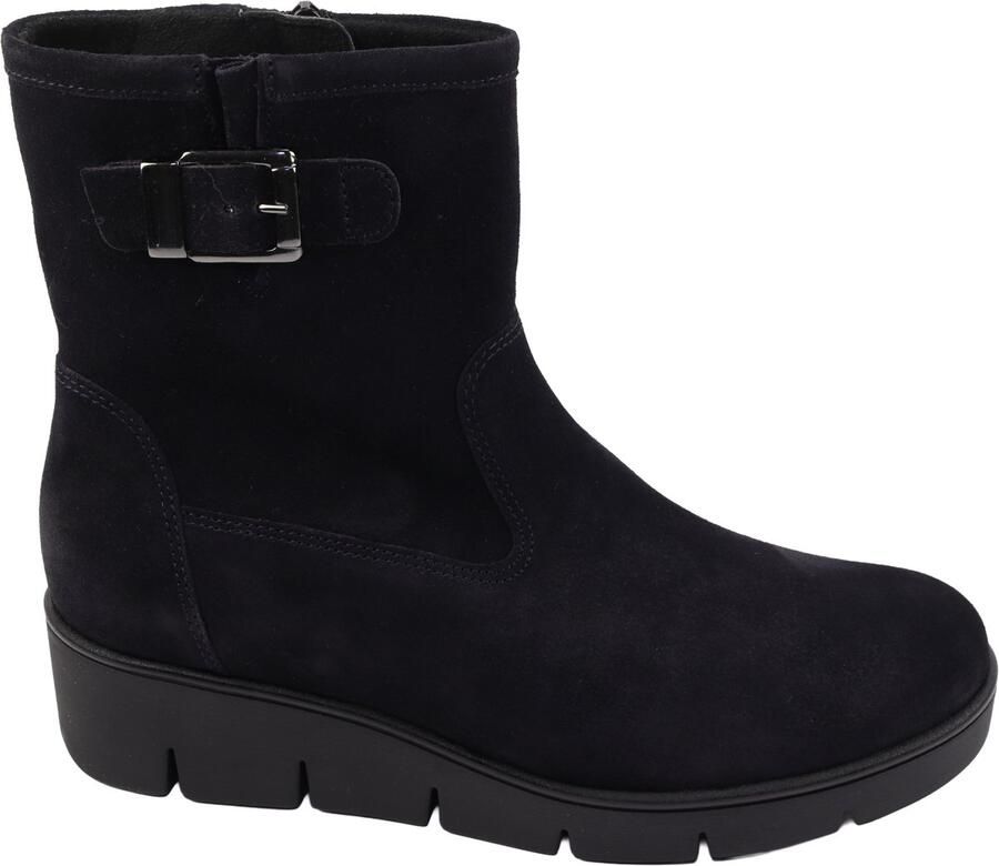 Gabor 8005 Enkellaarzen Vrouwen blauw nubuck suede