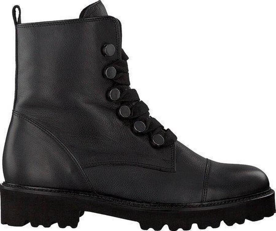 Gabor 801 Veterboots Laarzen Met Veters Dames Zwart