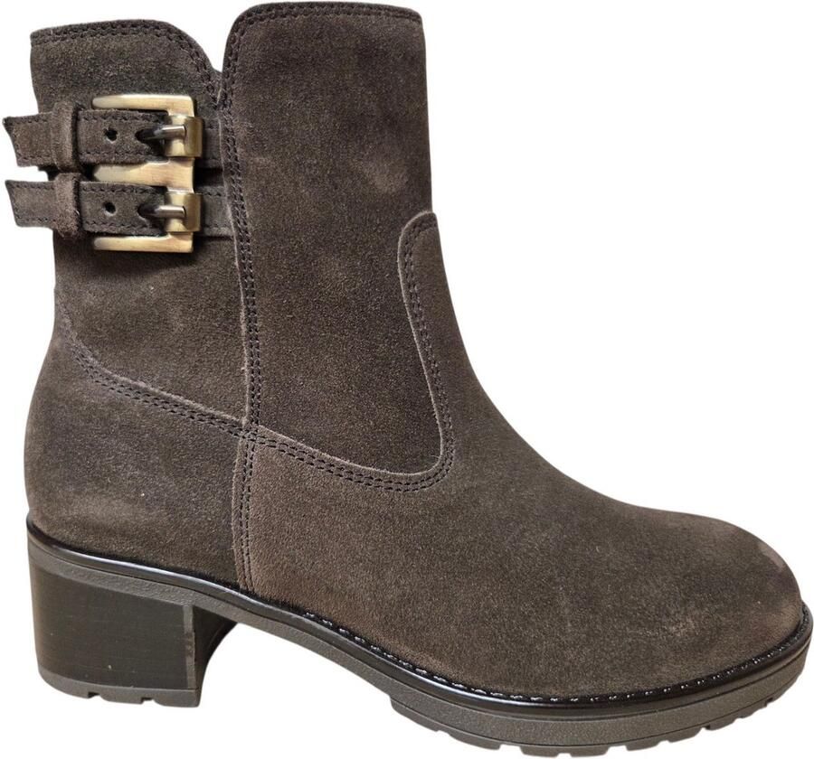 Gabor 8011.02.006 Enkellaarzen Bruin Suede Dames Bruin