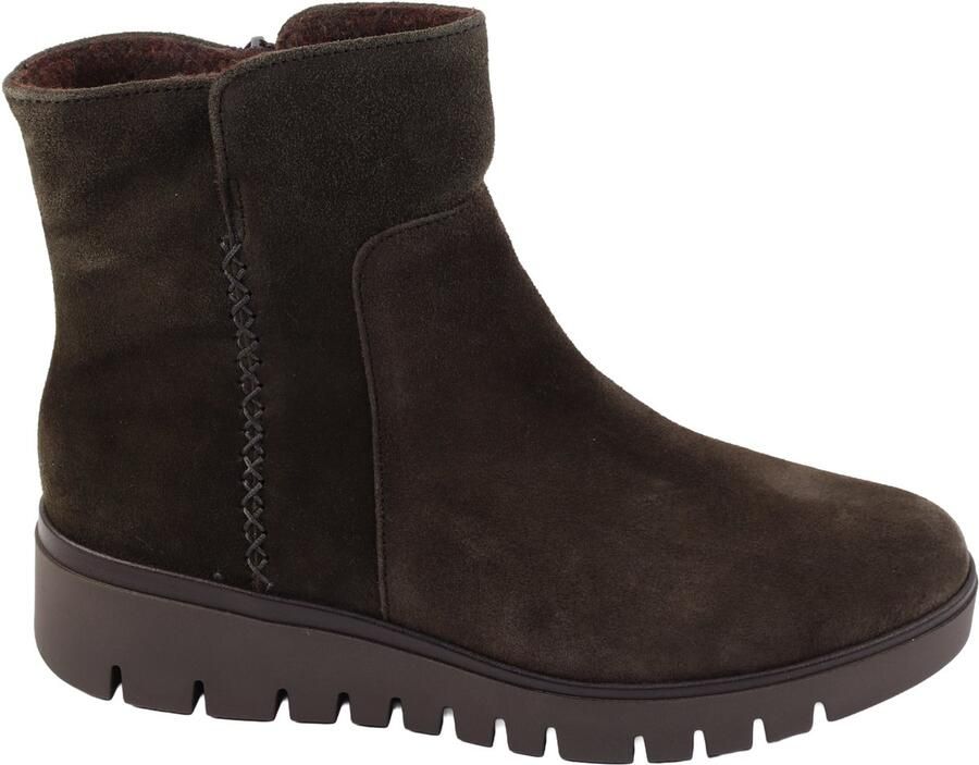 Gabor 8015 Enkellaarzen Vrouwen bruin nubuck suede