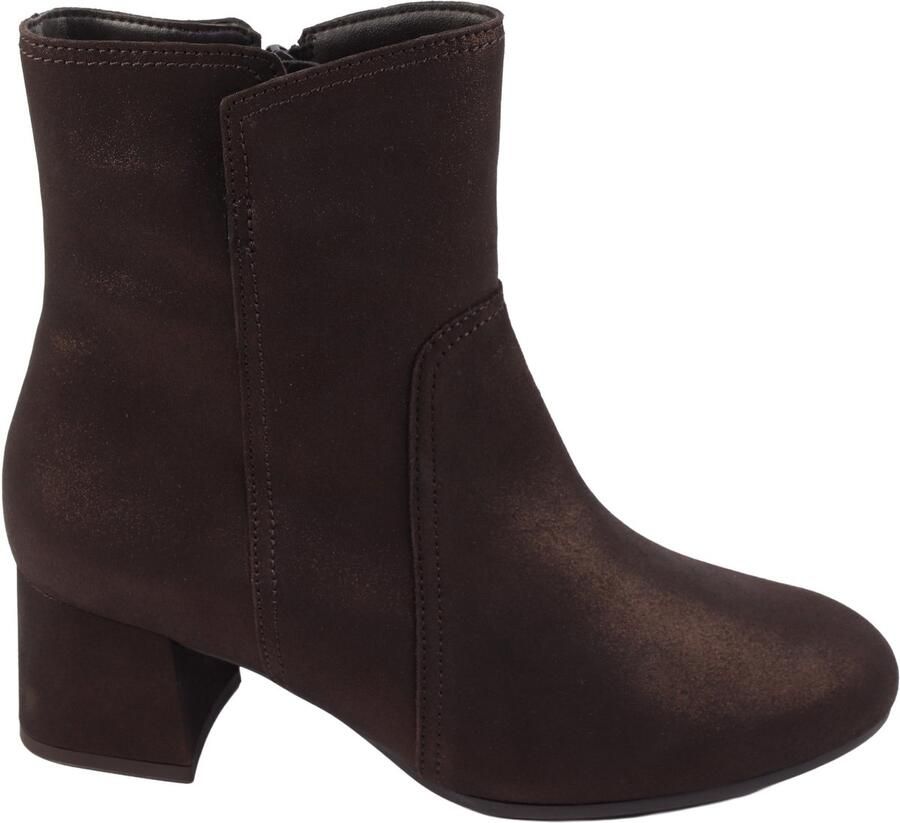 Gabor 8063 Enkellaarzen Vrouwen bruin nubuck suede