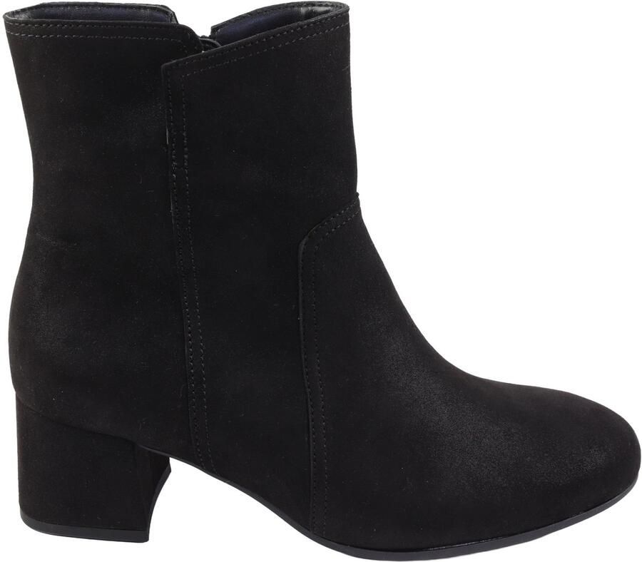 Gabor 8063 Enkellaarzen Vrouwen zwart nubuck suede