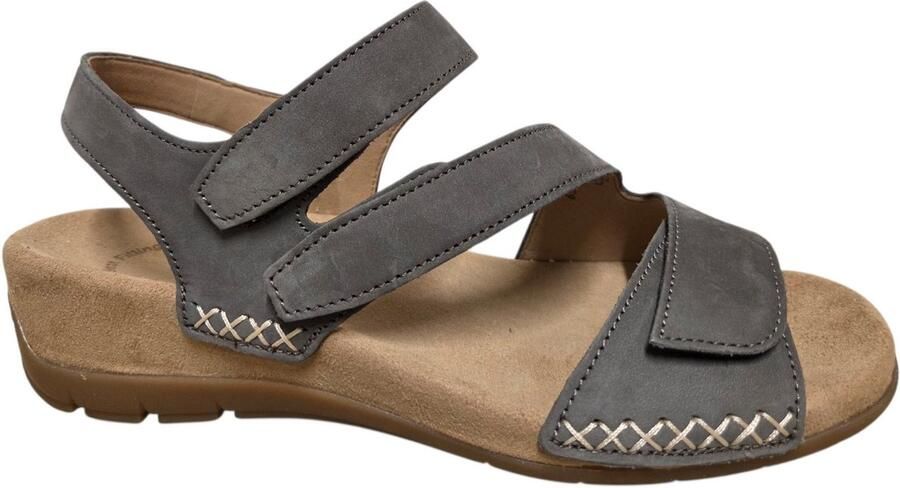 Gabor 83.734.19 Sandalen Taupe Nubuck Dames Taupe