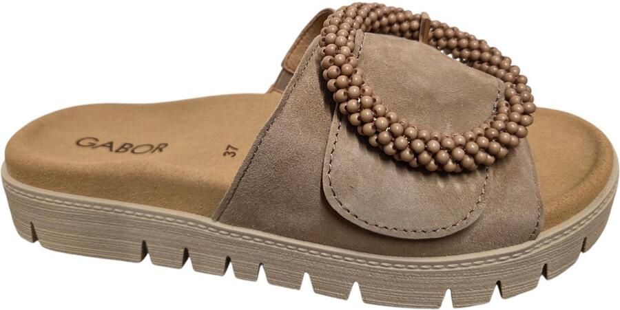 Gabor 83.745.14 Slippers Beige Suede Dames Beige - Foto 1