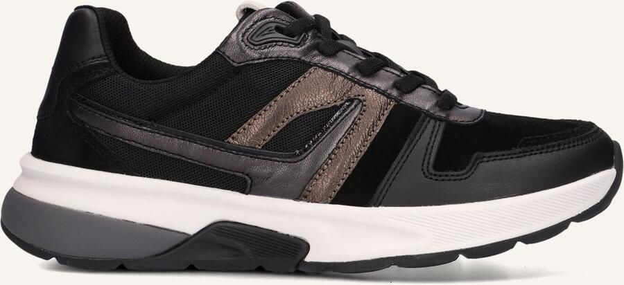 GABOR Lage Sneakers Dames 845.1 Rollingsoft Leer Zwart