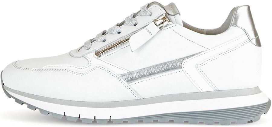 GABOR Lage Sneakers Dames 378 Maat: 42 Materiaal: Leer Kleur: Wit - Foto 2