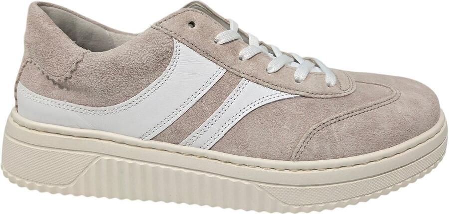 Gabor 86.406.33 Sneakers Beige Suede Dames Breedtemaat K Beige