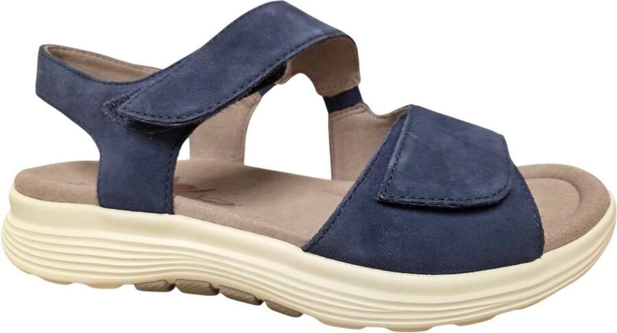 Gabor 86.815.36 Rolling Soft Sandalen Blauw Suede Dames Blauw