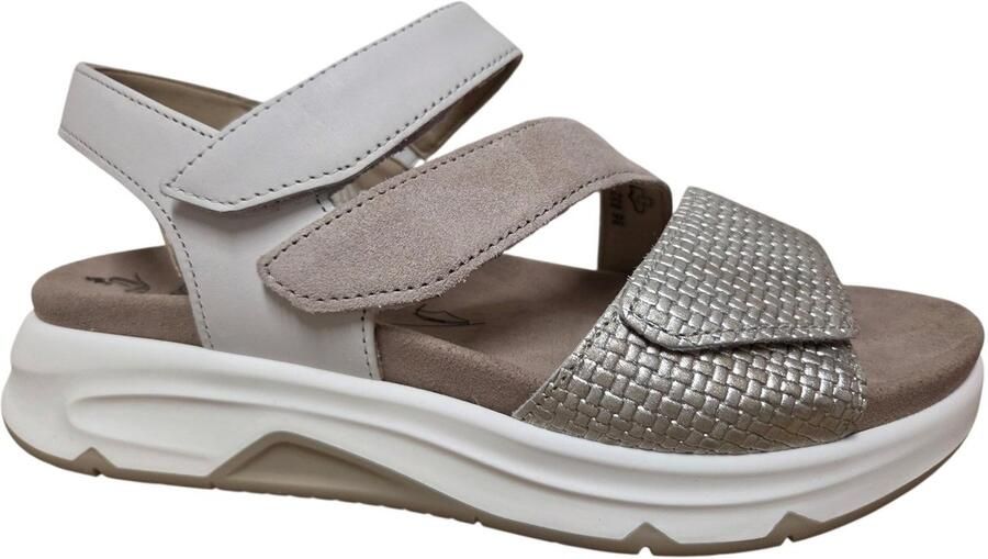 Gabor 86.882.61 Rolling Soft Sandalen Beige Met goud Leer Dames Beige Goud