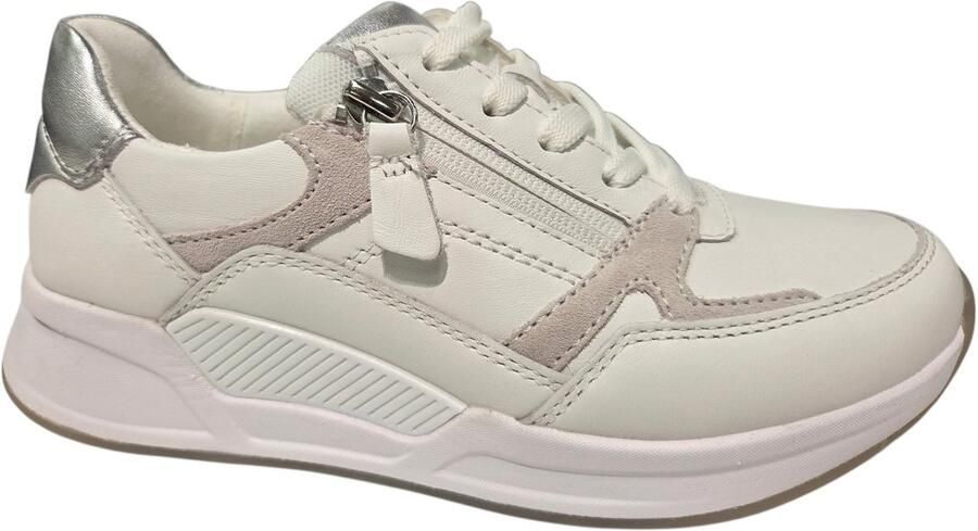 Gabor 86.958.50 Rolling Soft Sneakers Wit Leer Dames Breed Wit - Foto 6