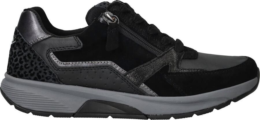 GABOR Lage Sneakers Dames 878 Suède Zwart