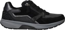 Gabor rollingsoft sensitive 76.878.67 dames rollende wandelsneaker zwart