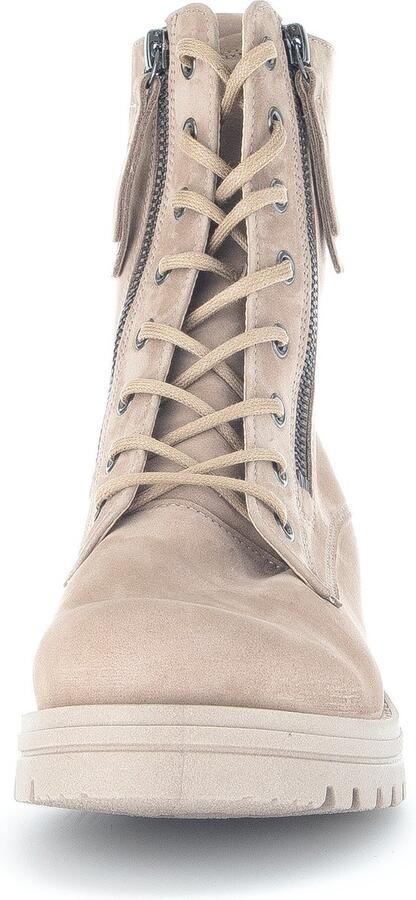 Gabor Beige Suède Veterschoen Beige Dames - Foto 5